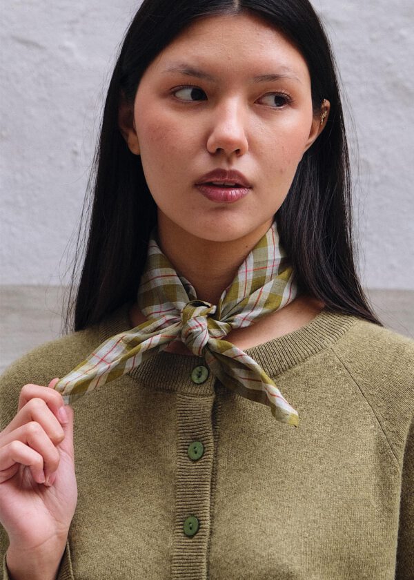 Handkerchief - Moss Plaid