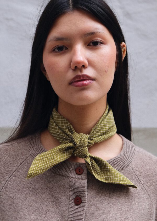 Handkerchief - Olive Plaid