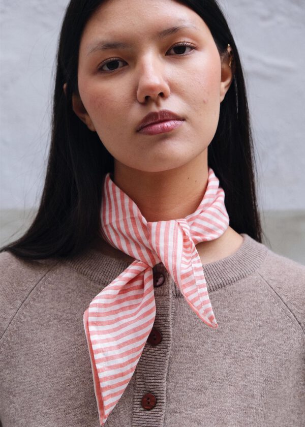 Handkerchief - Peach Stripes