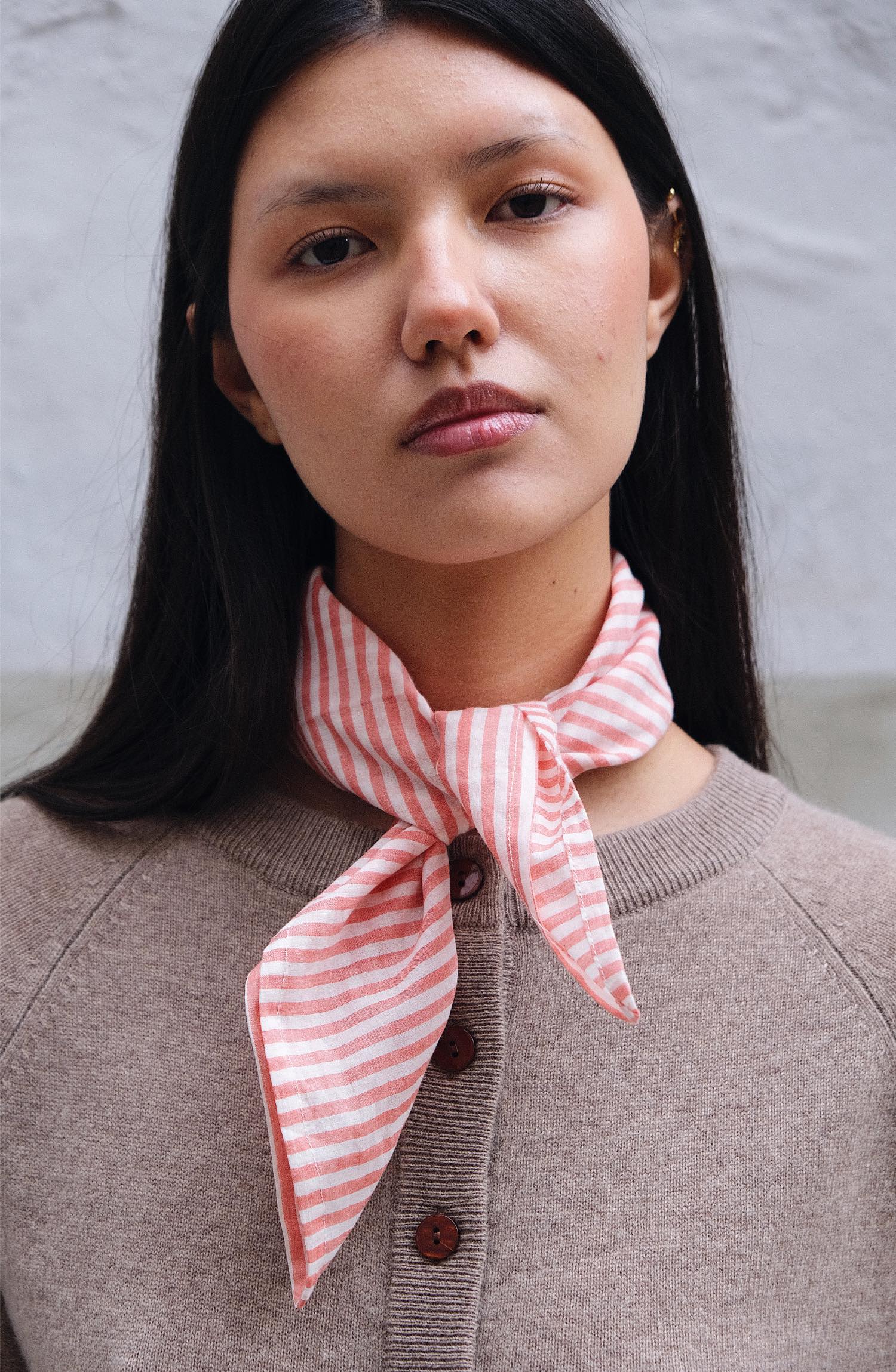 handkerchief Handkerchief – Peach Stripes