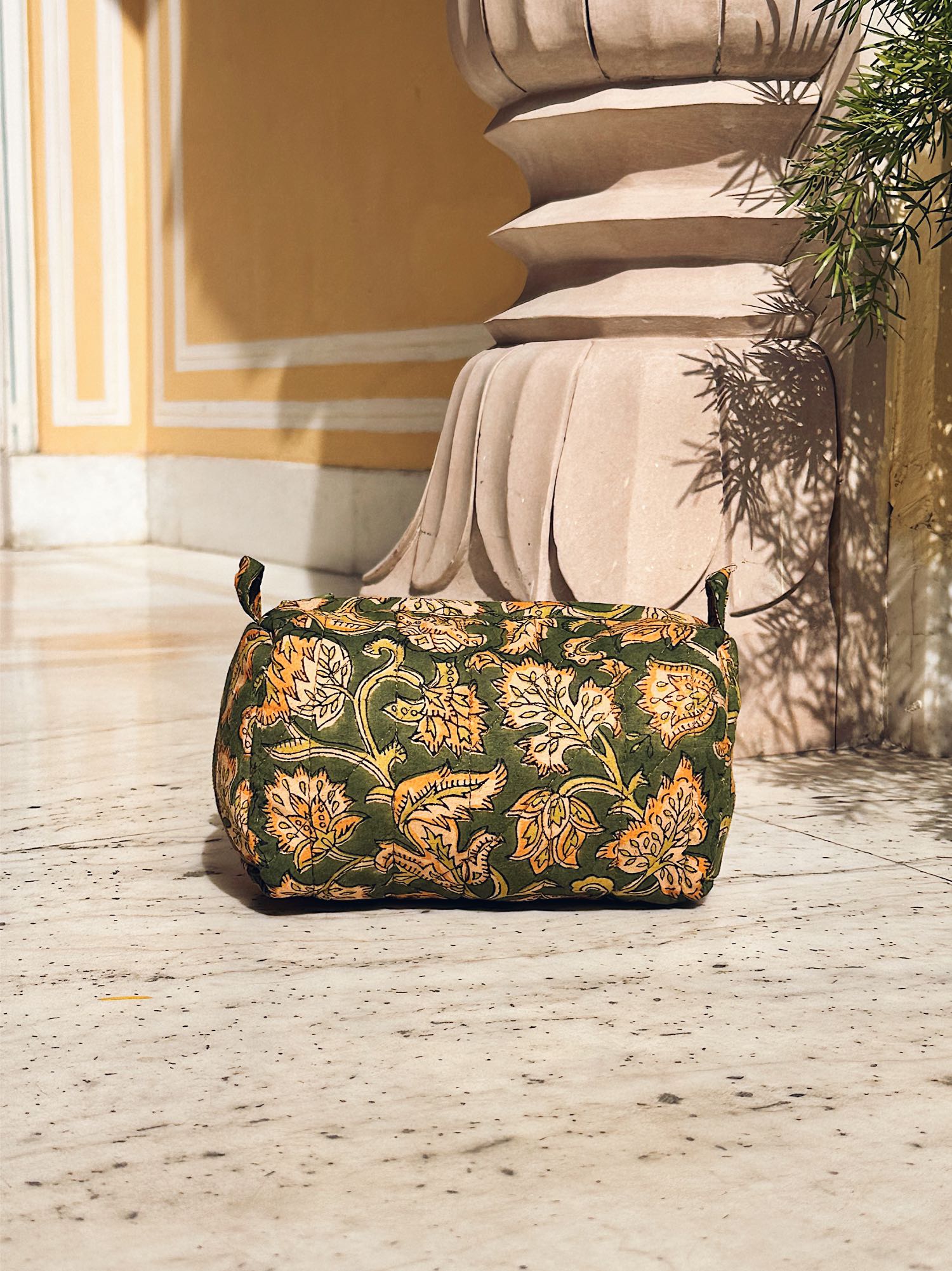 cosmetic_bag Quilted Cosmetic Bag – Wild Moss