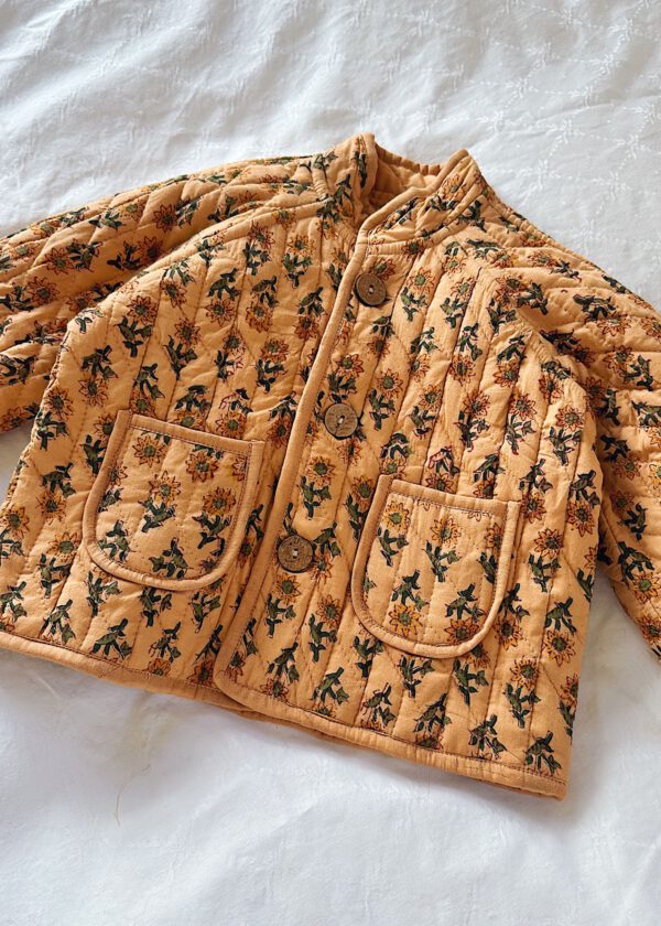 Kids Quilted Jacket - Petite Sunflower