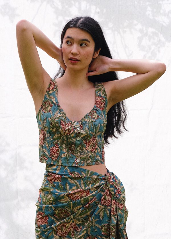 Beach Set - Green Floral