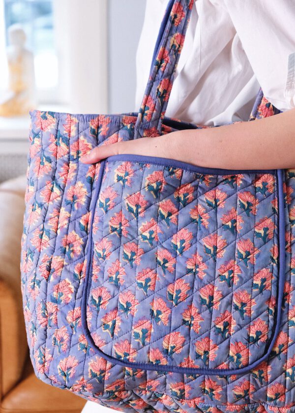 Medium Quilted Bag - Pink Petal