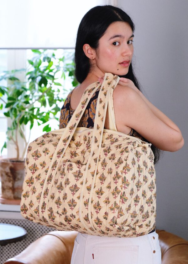 Quilted Duffle Bag - Petite Bloom