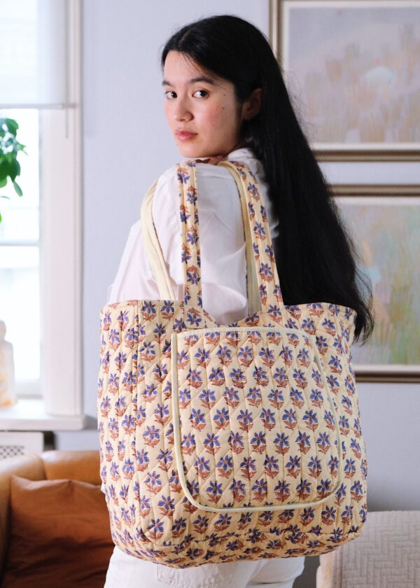 Medium Quilted Bag - Bluebell