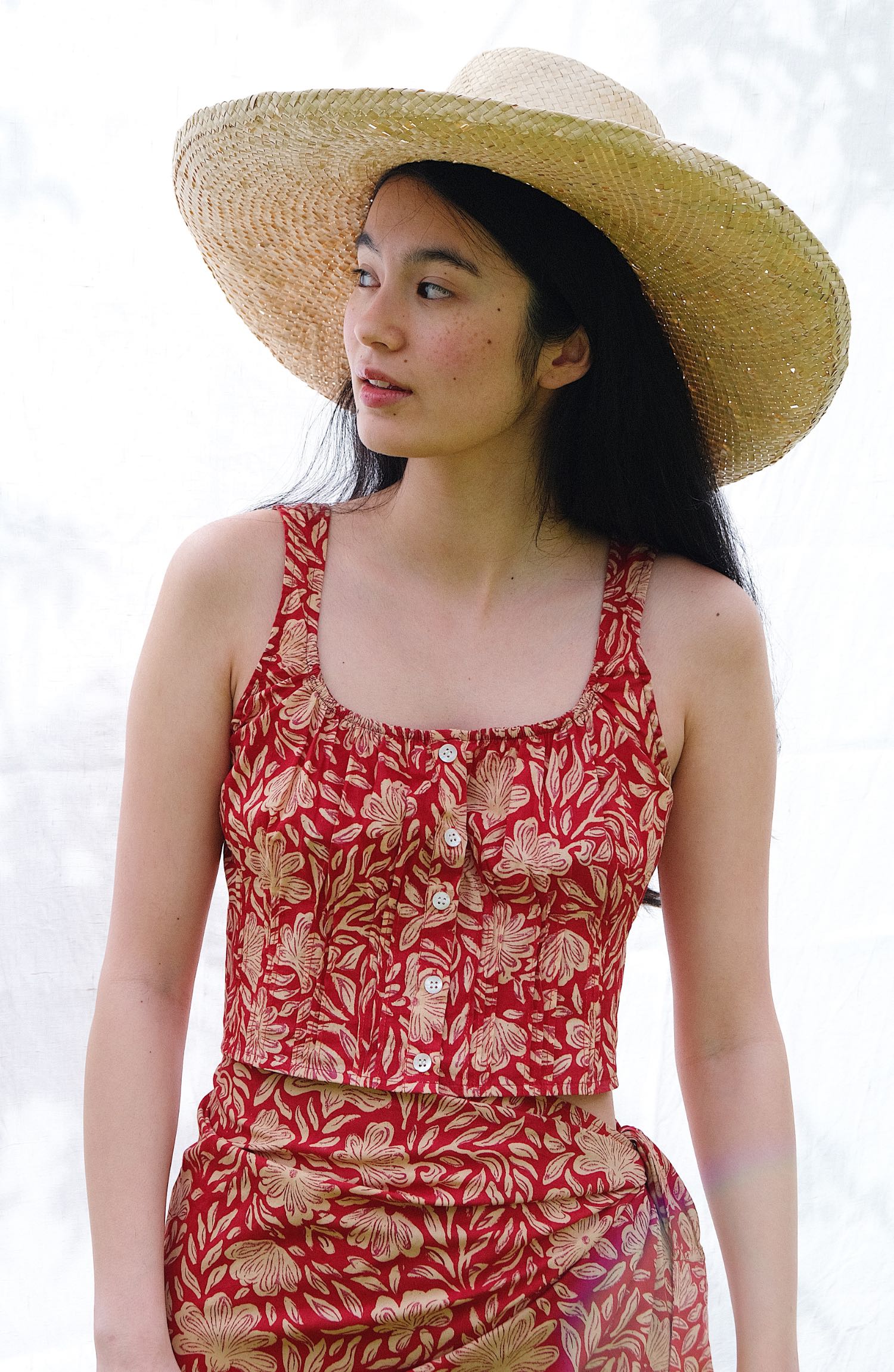 beach_top Beach Set – Red Floral
