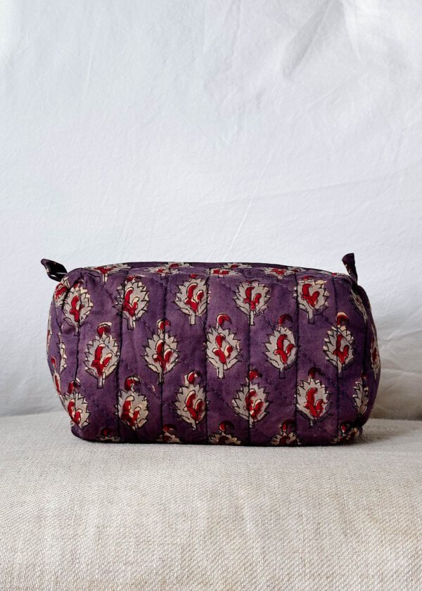 Quilted Cosmetic Bag - Petite Violet