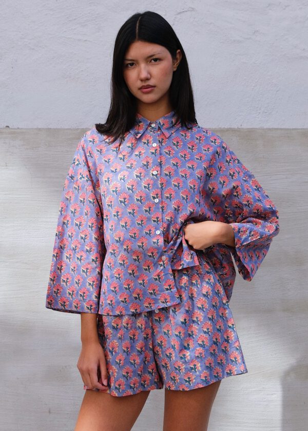 Pyjama Set - Blue Coral