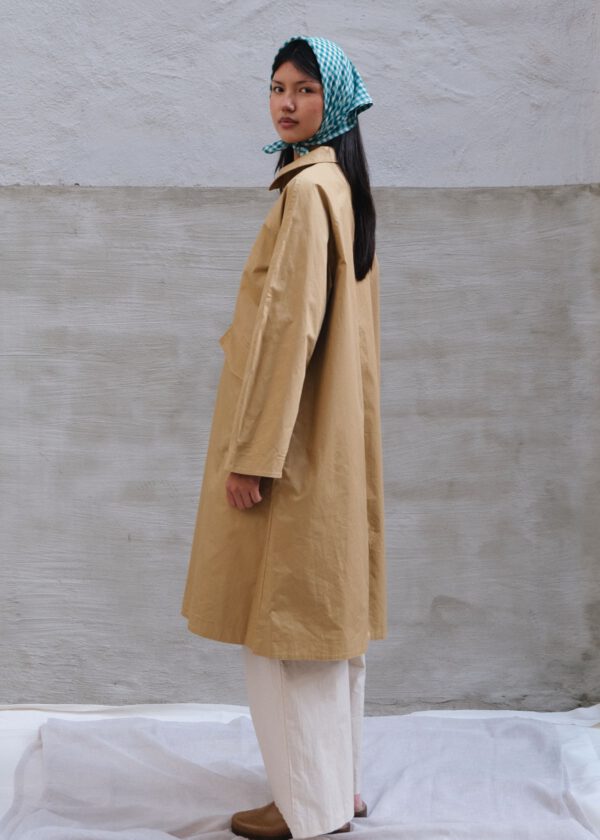Canvas Trench Coat - Sand