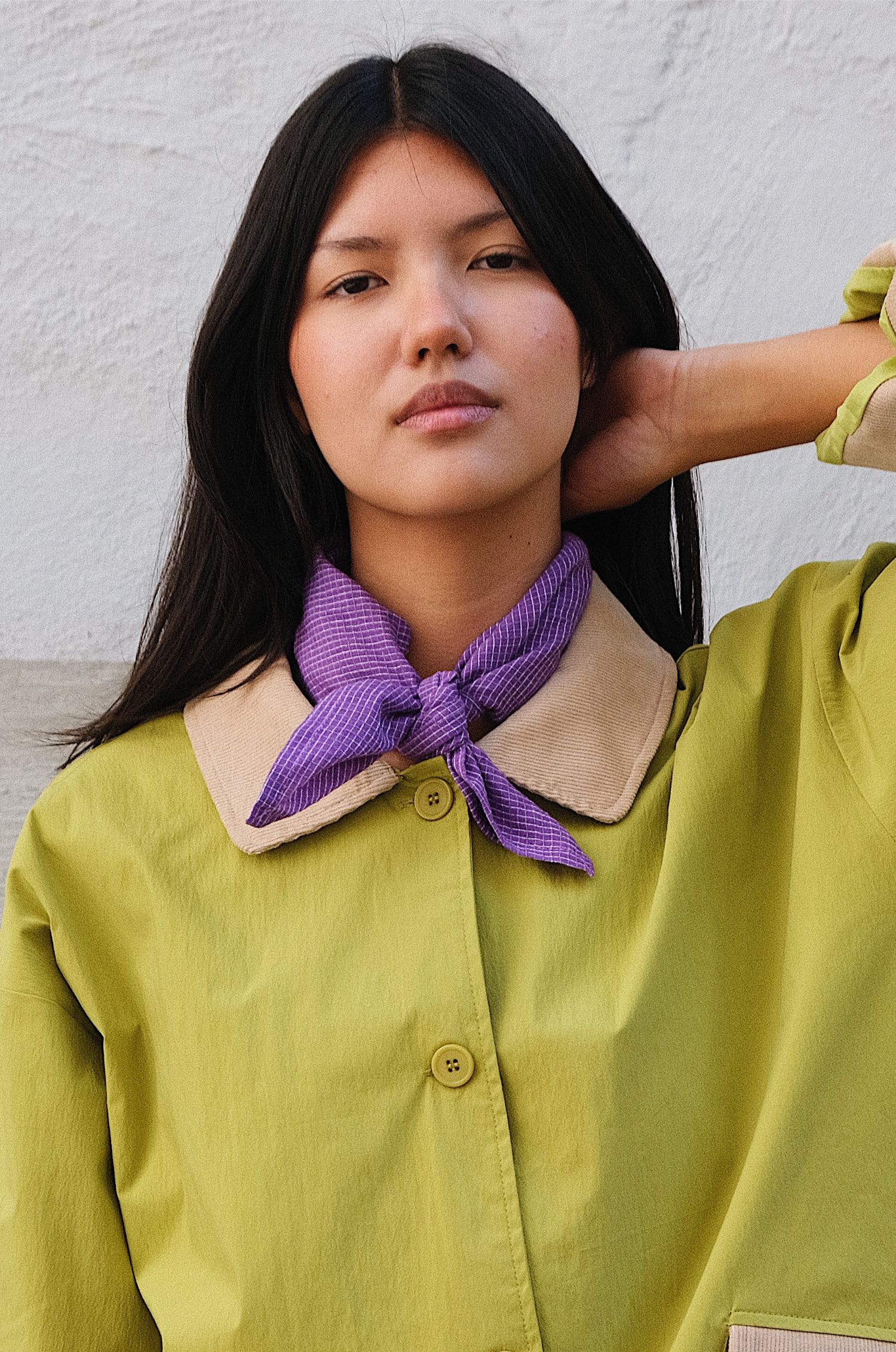 handkerchief Handkerchief – Purple Grid