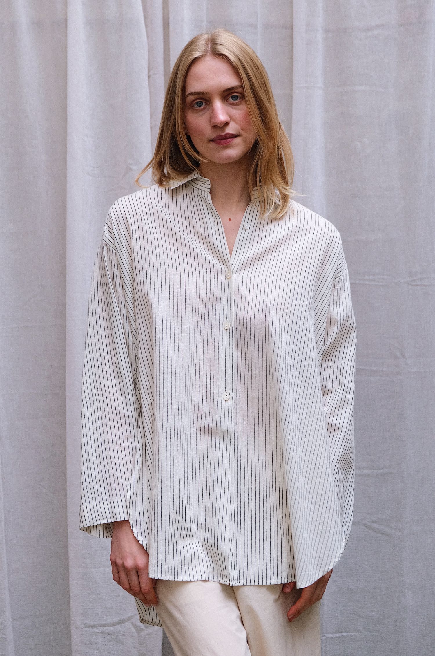 handloom_shirt Handloom Cotton Shirt – Pinstripe