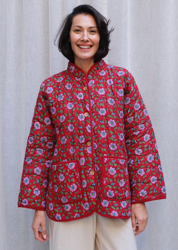 Quilted Jacket - Scarlet Meadow