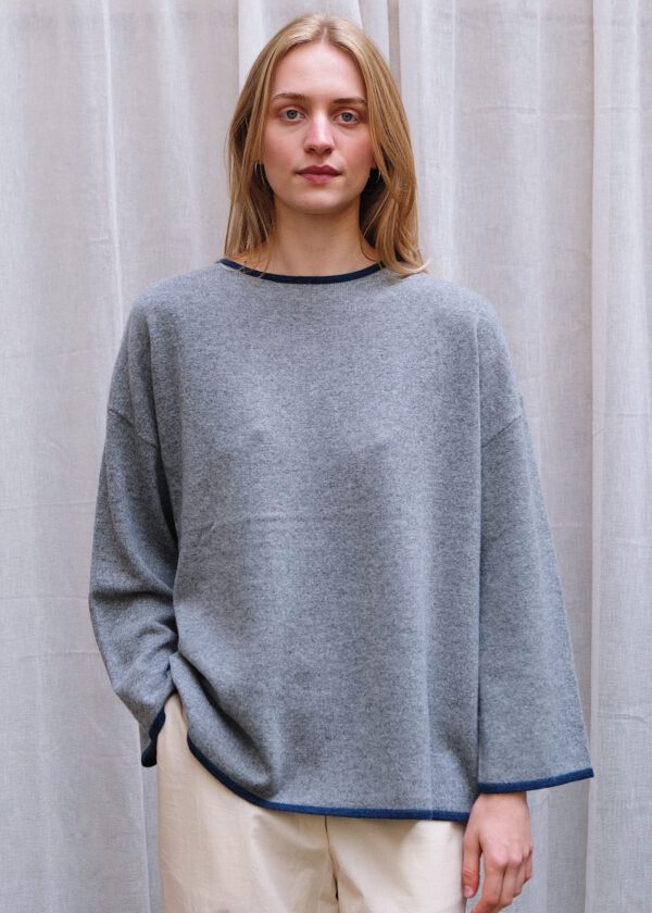 Cashmere Longsleeve - Flannel/ Blue